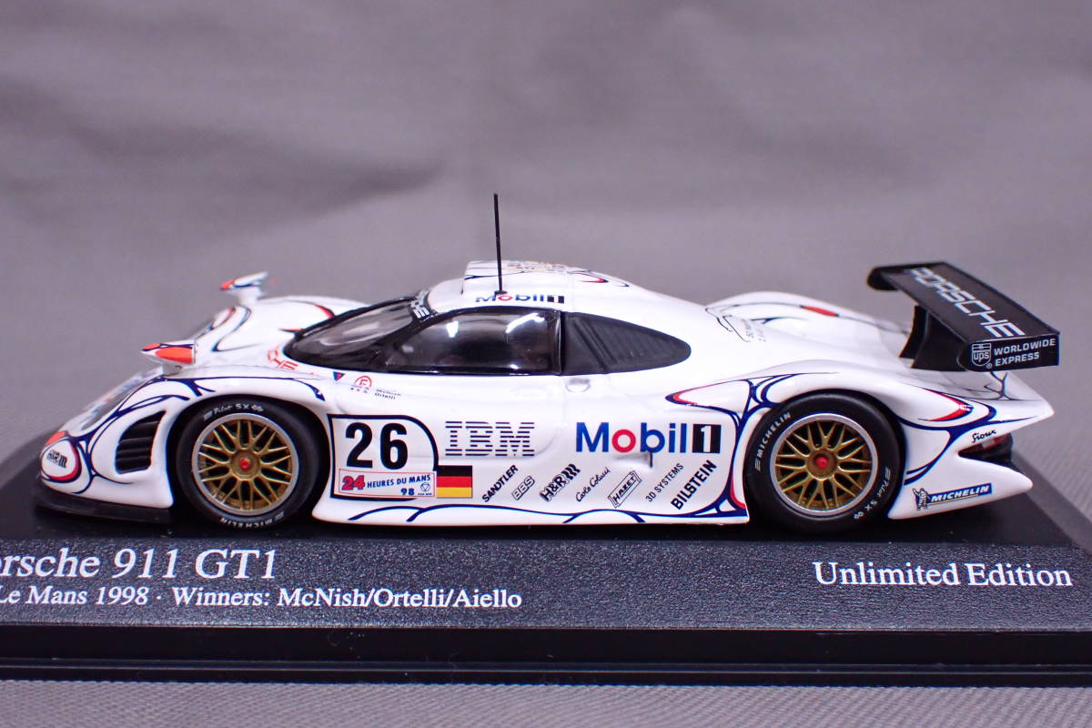 Minichamps Porsche 911 GT1 24h Le Mans 1998 24 HEURES DU MANS 430 986926 1/43 ミニチャンプス ポルシェ ミニカー Z01123_画像2