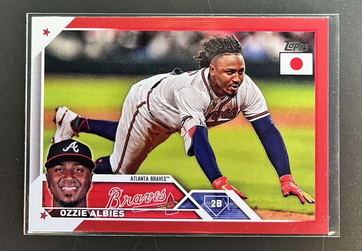 2023 Topps Japan Edition MLB Ozzie Albies Braves 1/5枚限定Base Red