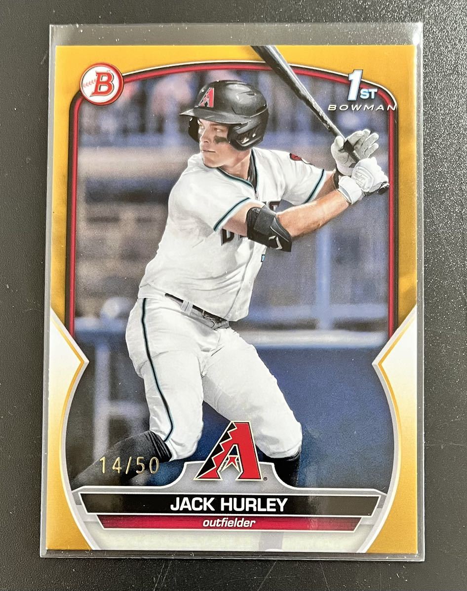 2023 Bowman Draft Jack Hurley Diamondbacks 1st 50枚限定 Gold Paper MLB_画像1