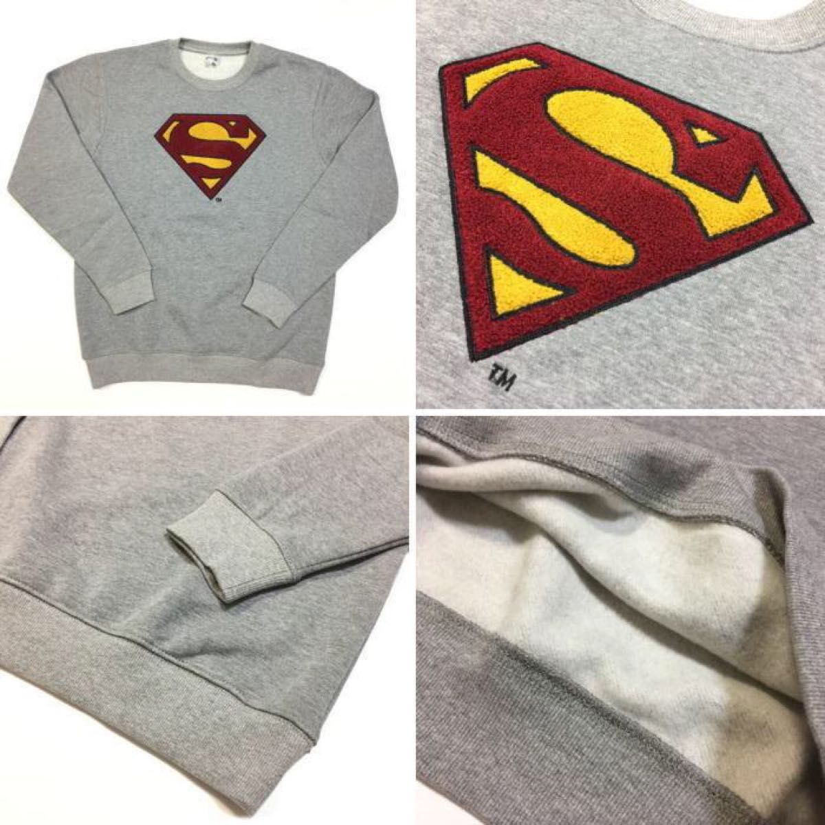 SALE 定価8,580円 新品正規 ＸＬ スーパーマン superman 裏起毛スウェット 上下セット セットアップ サガラ刺繍