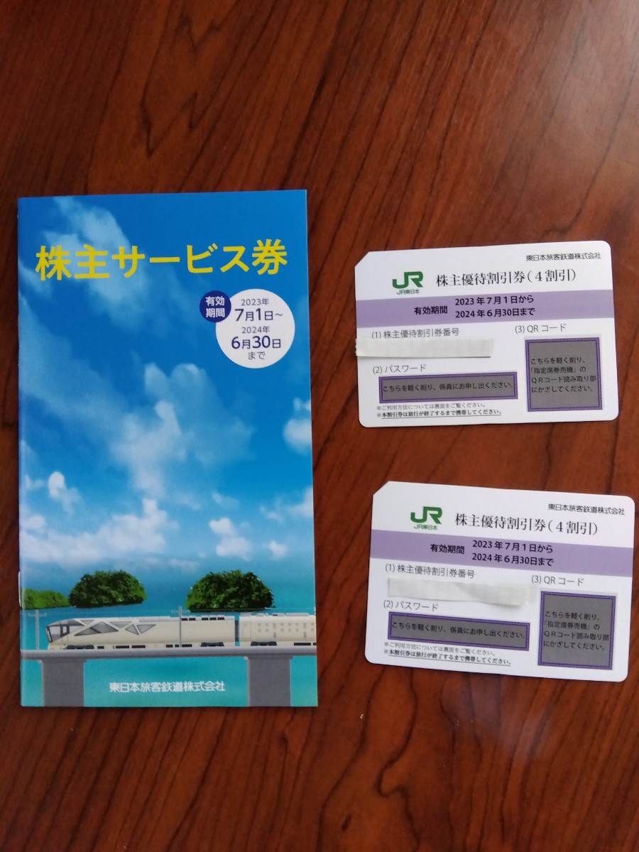 JR東日本 株主優待割引券２枚、株主サービス券１枚、送料無料_画像1