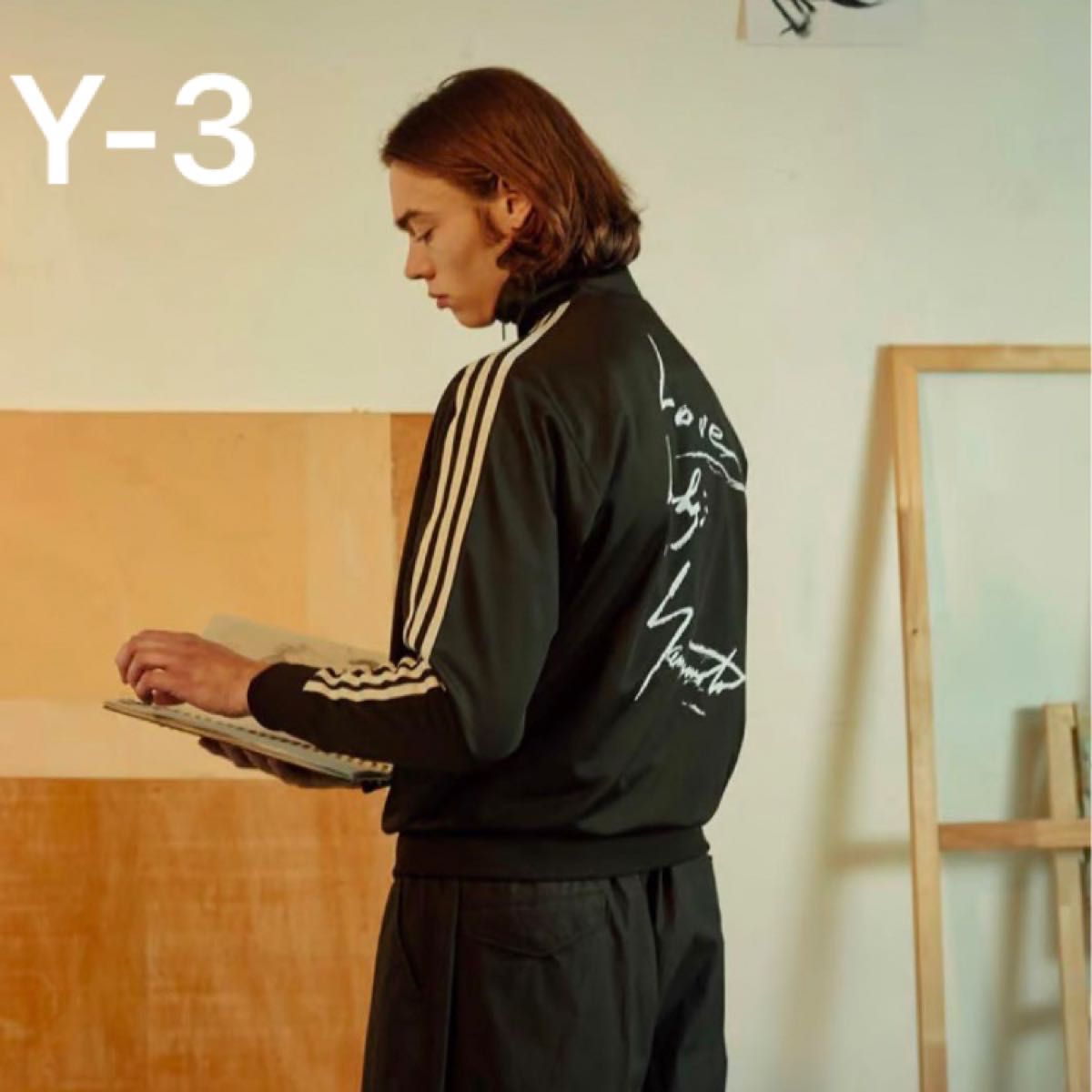 希少】y-3 ワイスリー トラックジャケット love バックプリント 希少】y-3 ワイスリー トラックジャケット love バックプリント