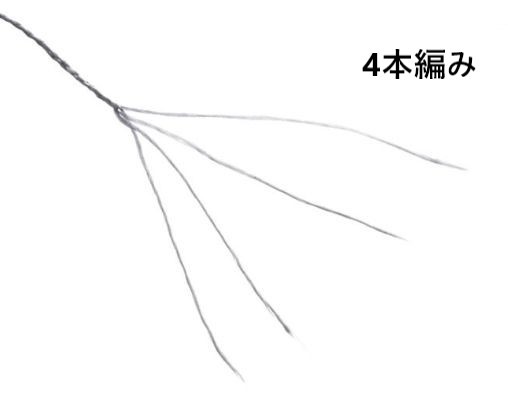 2個セット PE ライン 0.6号 300ｍ ホワイト 白色 1円 よつあみ 4本編み 釣り糸 タイラバ ジギング 渓流 300メートル_画像6