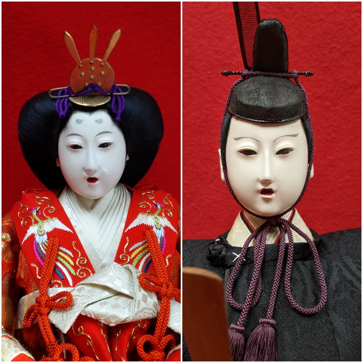 雛人形 京都 丸屋 大木平蔵 丸平 親王飾り 面庄頭 昭和6年 共箱 雛人形 京都 丸屋 大木平蔵 丸平 親王飾り 面庄頭 昭和6年 共箱