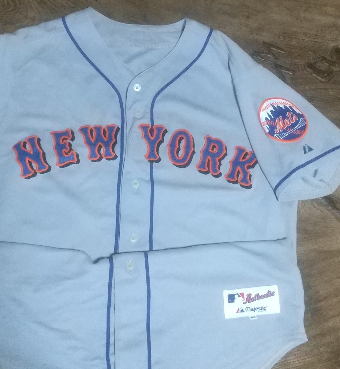 [値下げ交渉] 2000年代 NEW YORK METS AUTHENTIC JERSEY ROAD MADE IN USA 検)MLB メジャーリーグ ニューヨーク メッツ ロード アメリカ製