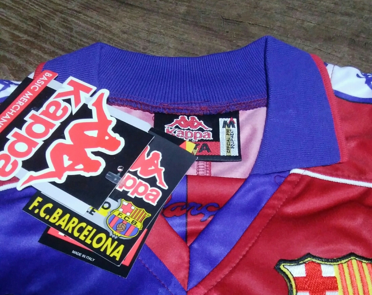 値下交渉 1992-95 FCバルセロナ 未使用・紙タグ付き Kappa/カッパ MADE IN ITALY 検)1993 1994 ロマーリオ BARCA BARCELONA ROMARIO W/TAGS_画像2