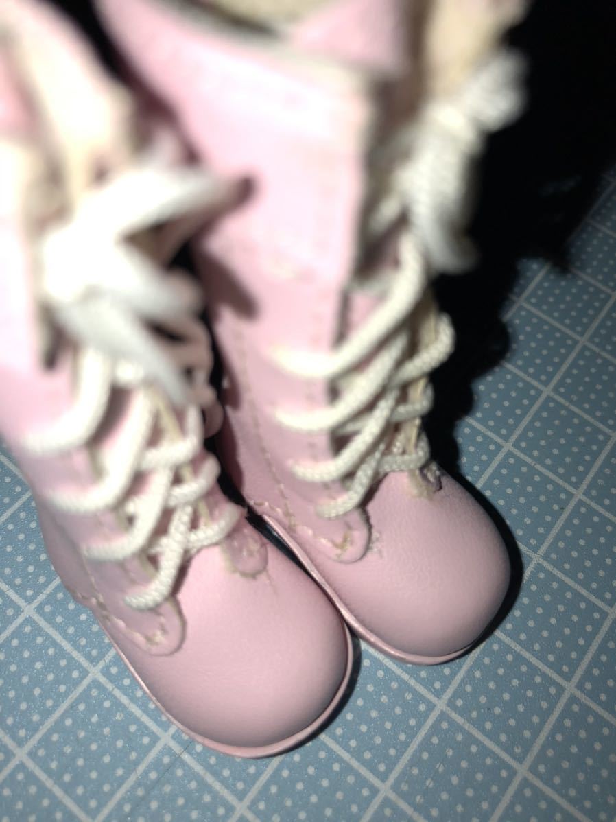 кукла для розовый. плетеный вверх ботинки чистый колено mo Blythe Obi tsu ручная работа 