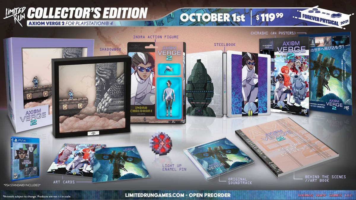 ◆新品未開封 PS4 AXIOM VERGE 2 Collector's Edition LIMITED RUN◆アクシオムヴァージ2 海外版_画像10