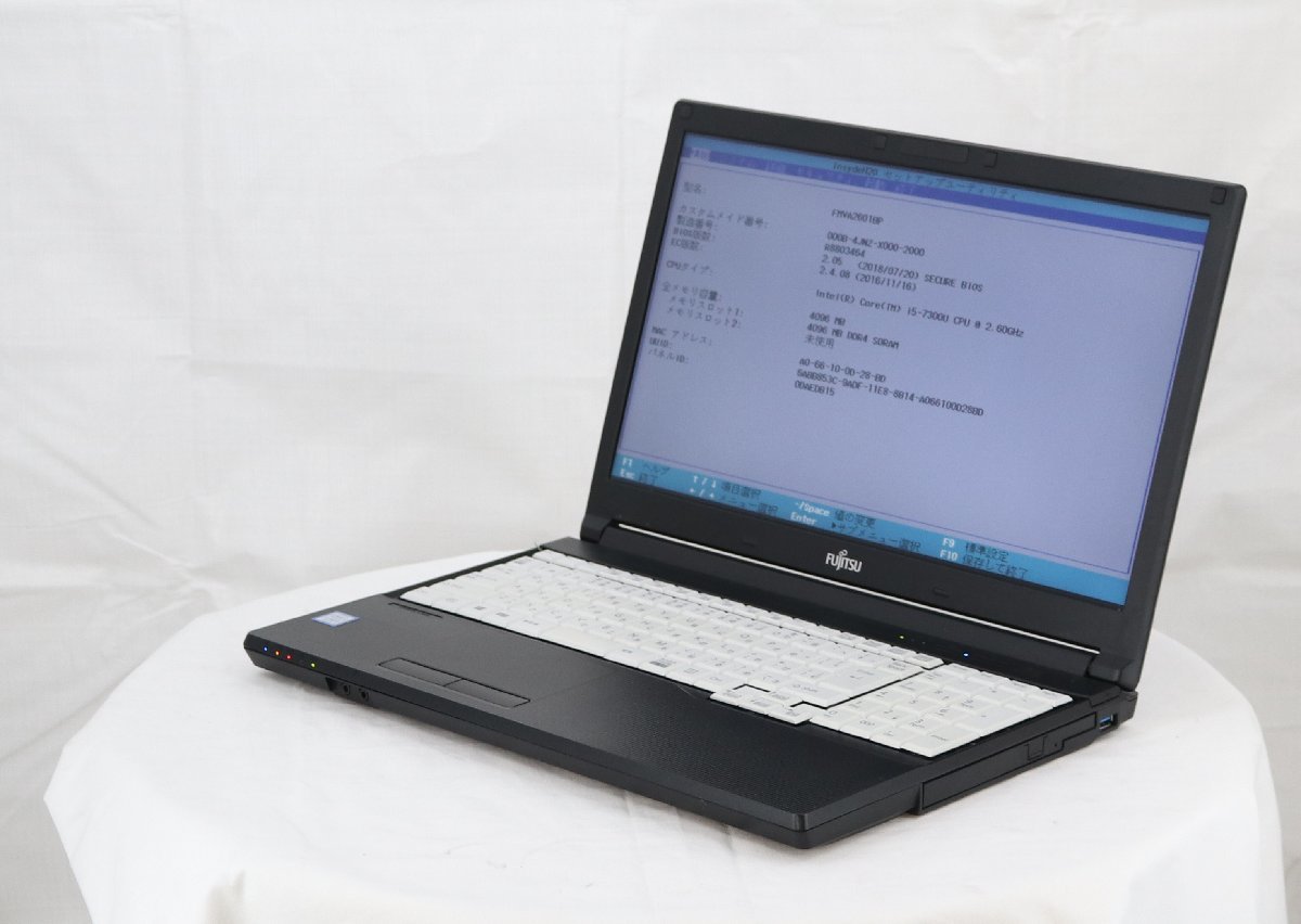 FUJITSU FMVA2601BP LIFEBOOK A577/SX　Core i5 7300U 2.60GHz 4GB ■現状品_画像1