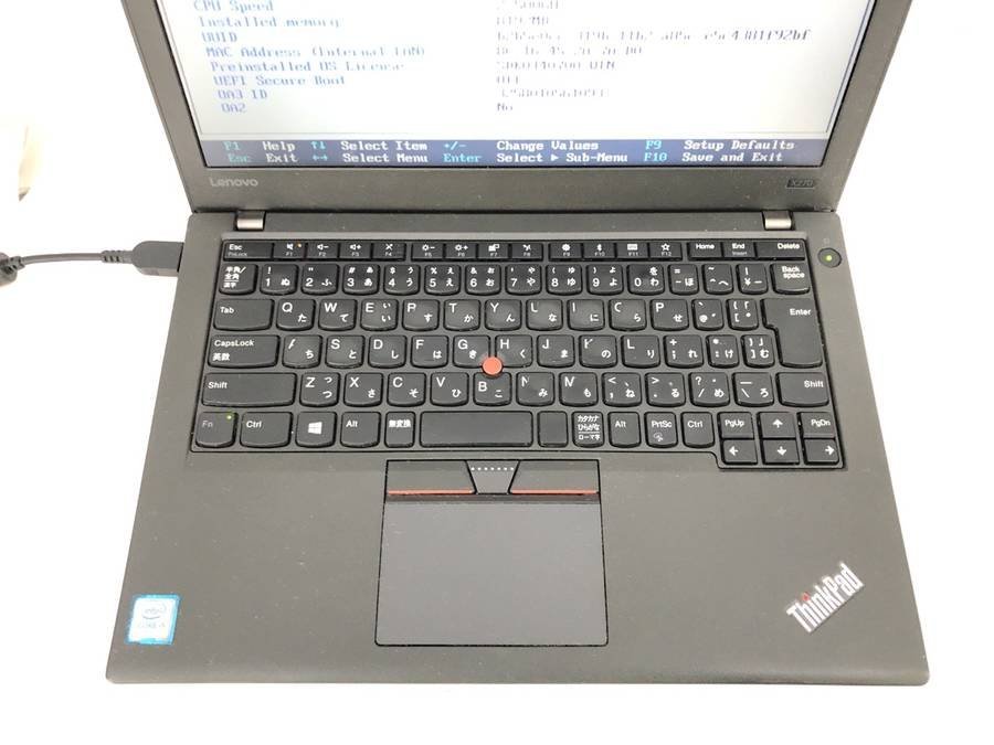 lenovo 20HNCTO1WW ThinkPad X270　Core i5 7200U 2.50GHz 8GB 512GB(SSD)■現状品_画像5