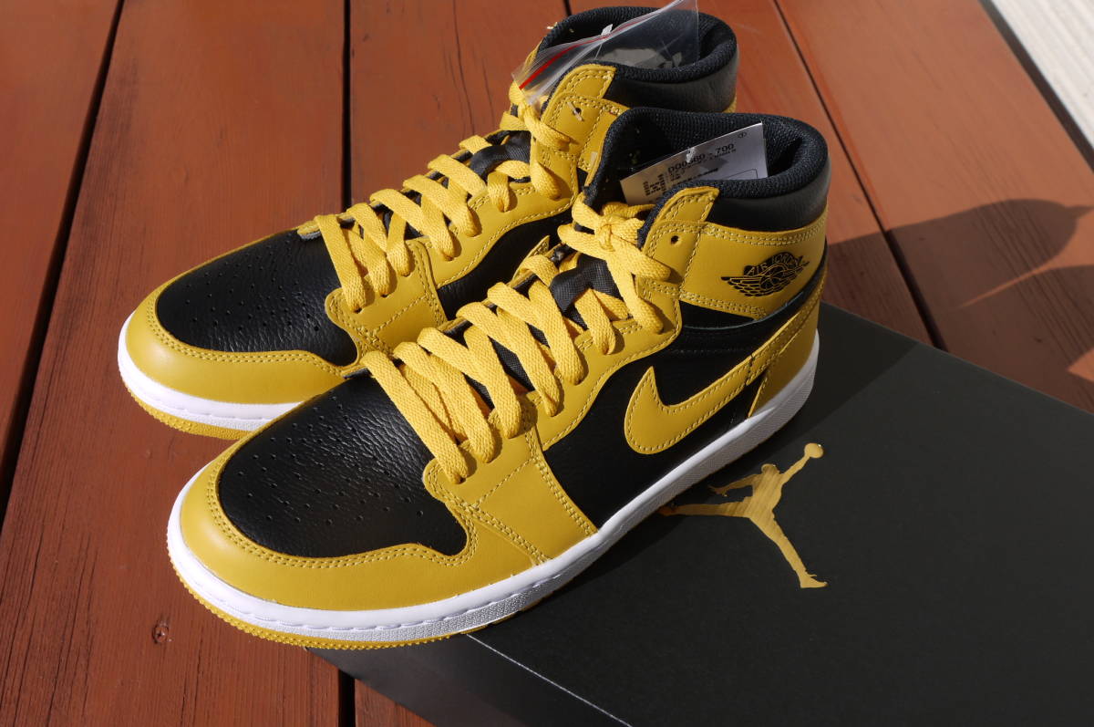  rare!! limitation!! new goods!! Jordan JORDAN NIKE Nike air Jordan 1 high G AIRJORDAN1HIGHG Golf for shoes 26.5cm yellow × black Hanshin Tigers 