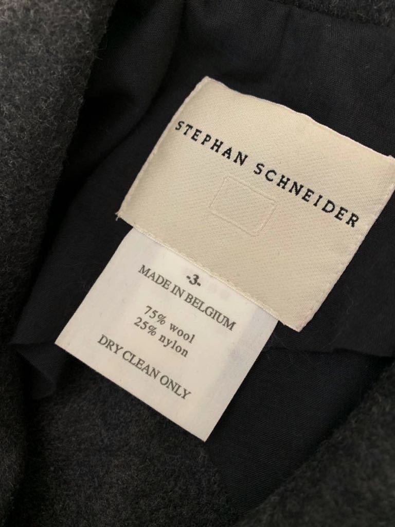 STEPHAN SCHNEIDER ベルギー製ウールコート size3 ロングコート リフト購入 ステファンシュナイダー メンズ