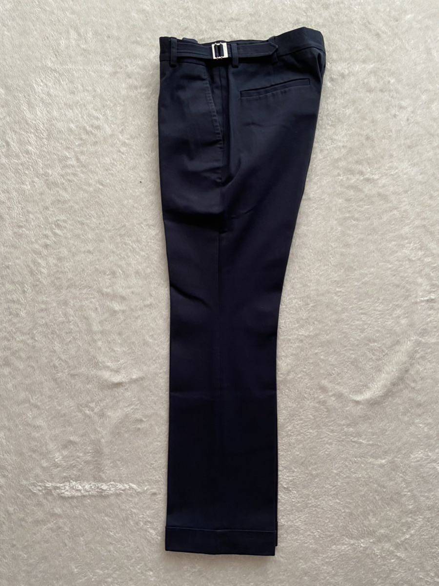 BURBERRY size46 Италия производства хлопок слаксы боковой регулировщик мужской хлопок брюки темно-синий Burberry 