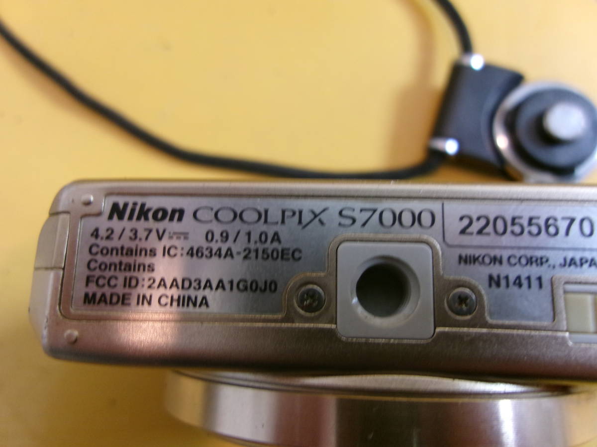 (D-638)NIKON デジタルカメラ COOLPIX S7000 動作未確認 現状品_画像6