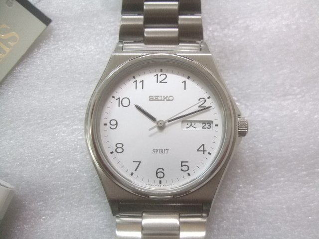  new goods made in Japan men's Seiko Spirit quarts wristwatch regular price 20000 jpy Z178