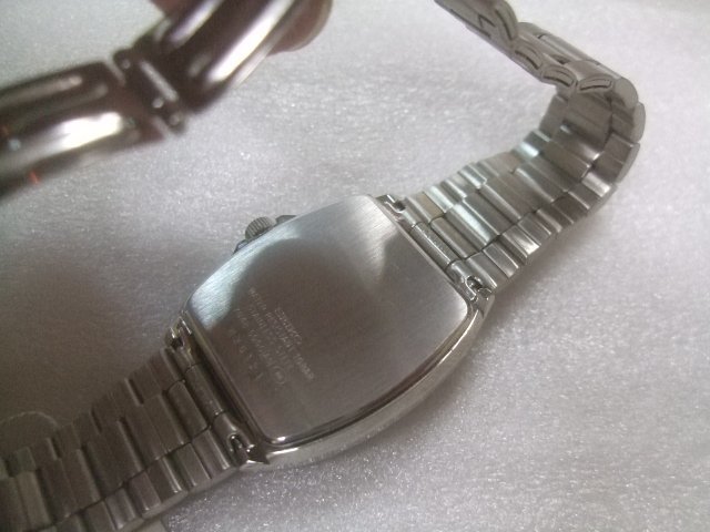  new goods men's Seiko tonneau type Spirit quarts wristwatch regular price 20000 jpy Z195