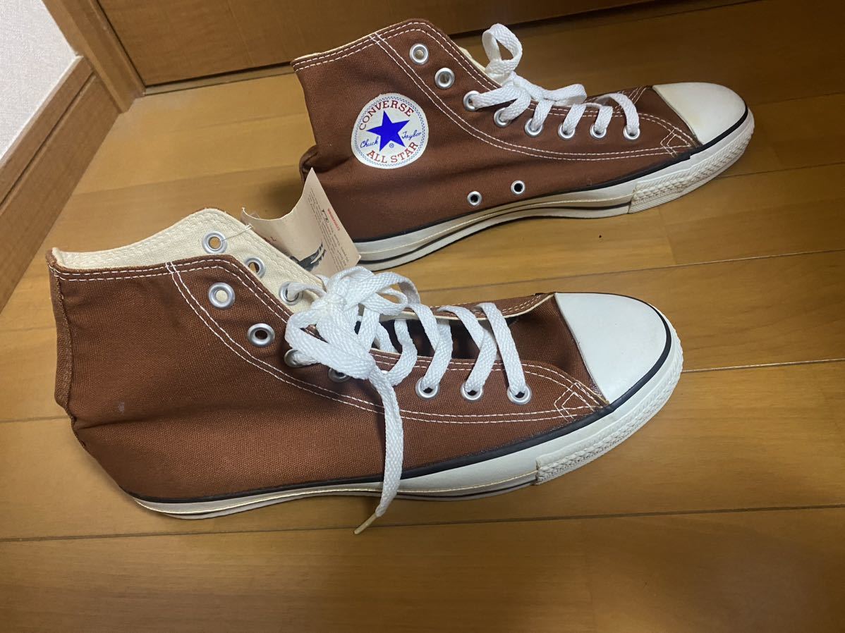 未使用　デッドストック　コンバース USA製 オールスター 茶　9 ALL STAR 27.5_画像4