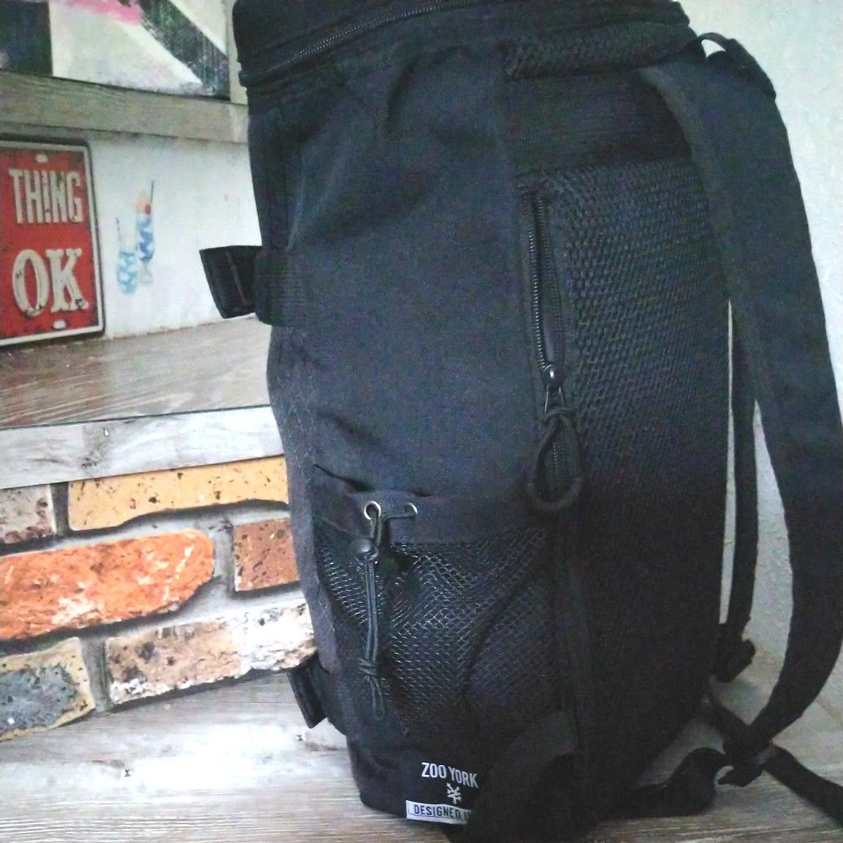 ニューヨークヤンキース バックパック リュック ブラック通勤 通学 学生 男女兼用バッグ ブラックバッグ 鞄 大容量