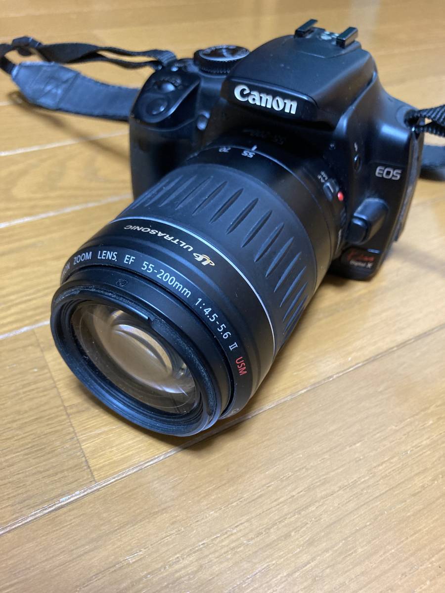 Canon EOS kiss Digital X EFS18-55mm 55-200mm 中古　動作確認済み　_画像2