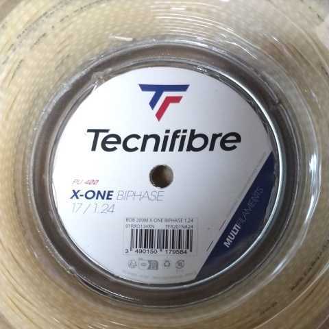 テクニファイバー Tecnifibre X-ONE BIPHASE(NA)17/1.24mm (12mカット)　_画像1