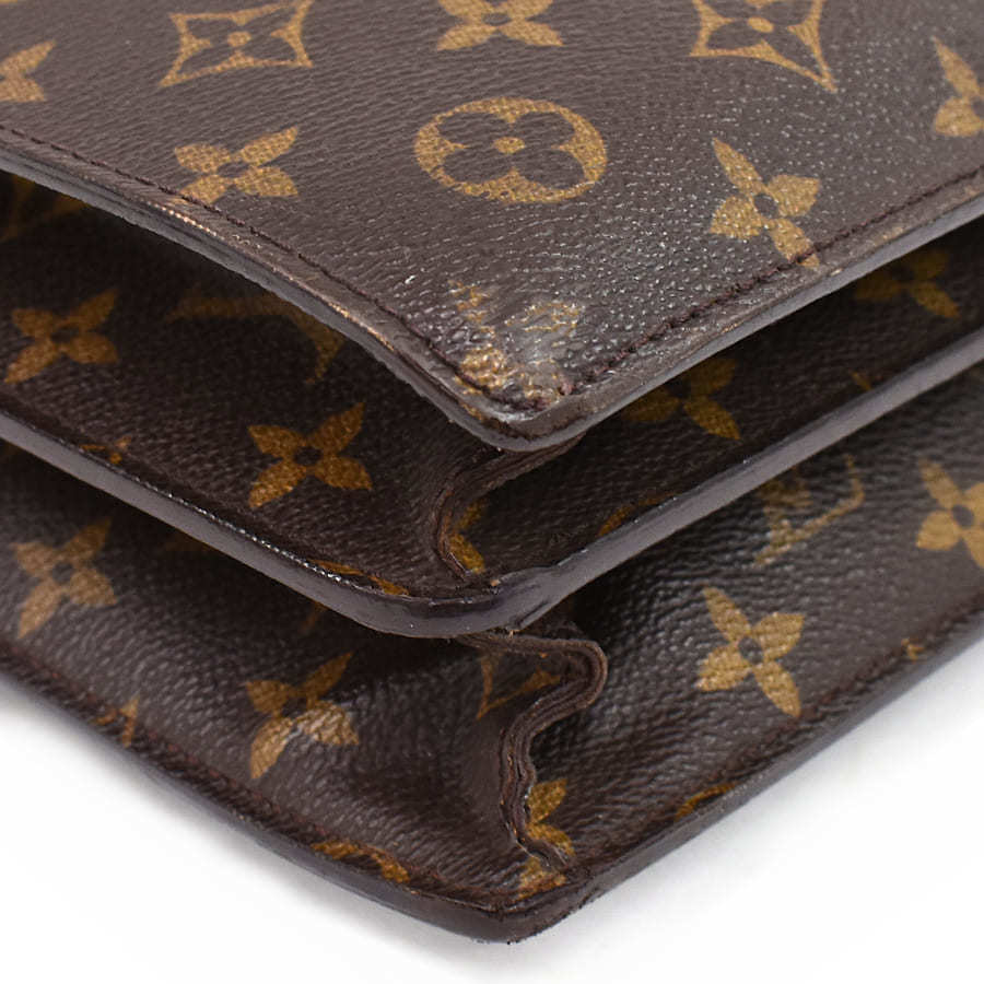 1円 ◆LOUIS VUITTON ルイヴィトン ビジネスバッグ セルヴィエットコンセイエ M53331 モノグラム ブラウン◆E.Cslm.rS-01_画像5