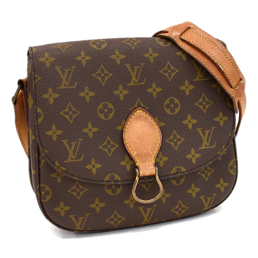 1円 ◆定価14万 美品 LOUIS VUITTON ルイヴィトン ショルダーバッグ サンクルーGM M51242 モノグラム ブラウン◆〇E.Csm.eC-11_画像1