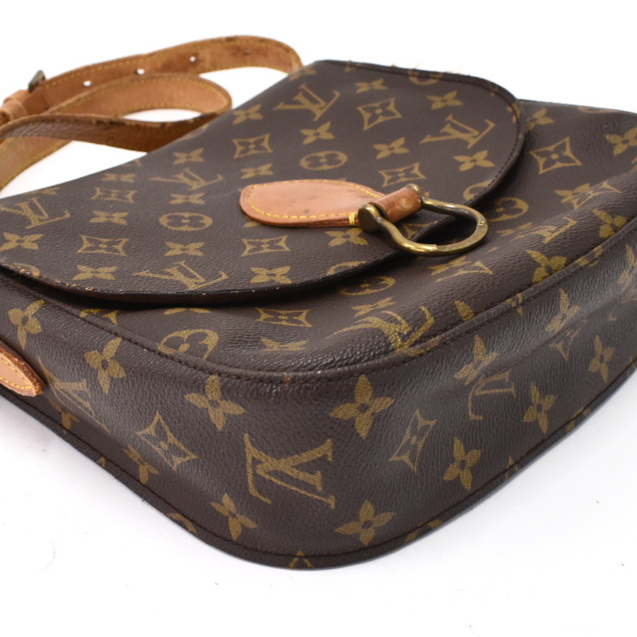 1円 ◆定価14万 LOUIS VUITTON ルイヴィトン ショルダーバッグ サンクルーGM M51242 モノグラム ブラウン◆E.Csrg.hP-12_画像5