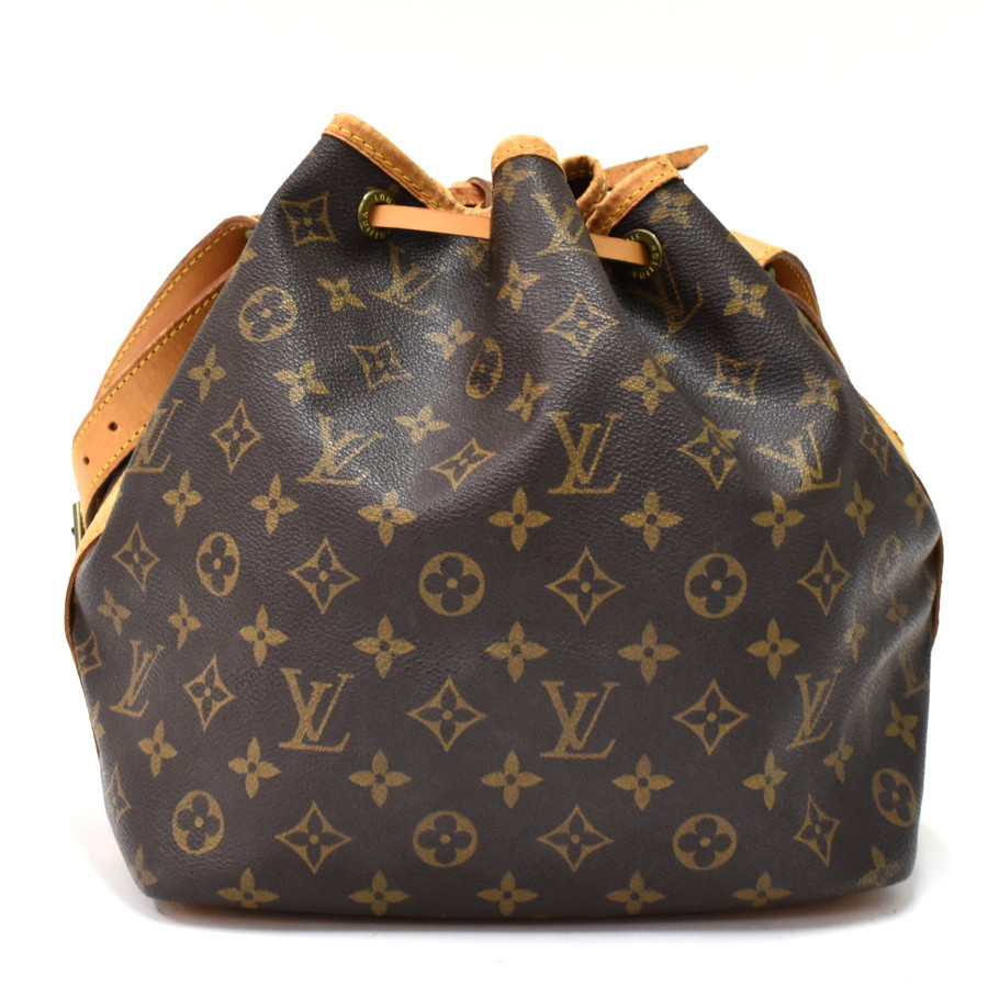 1円 ◆定価15万 美品 LOUIS VUITTON ルイヴィトン ショルダーバッグ プチノエ M42226 モノグラム ブラウン◆E.Cmpl.tI-06_画像3