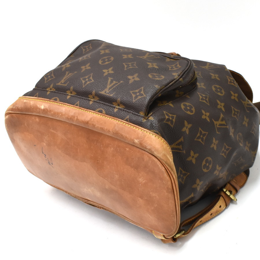 1円 ◆定価16万 美品 LOUIS VUITTON ルイヴィトン バックパック モンスリGM M51135 モノグラム ブラウン◆E.Cme.tI-06_画像6