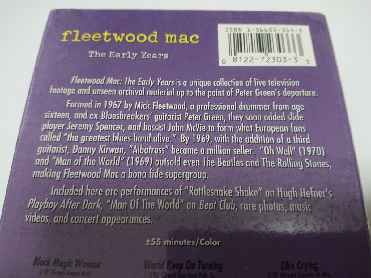 FLEETWOOD MAC / フリートウッド・マック「The Early Years」VIDEO ビデオ_画像4