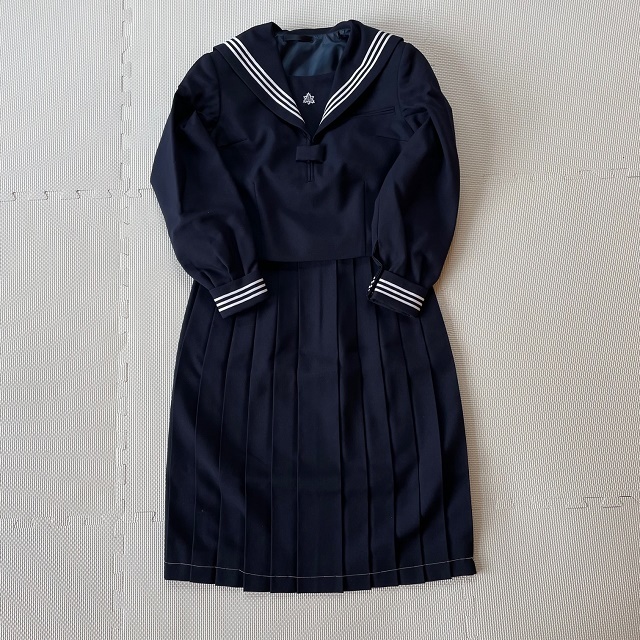 学校制服 女子制服 セーラー服 ジャンパースカート セット 上下 ４ ハコヒダ 冬用 中学 指定制服 スクールウェア 船橋 千葉_画像10