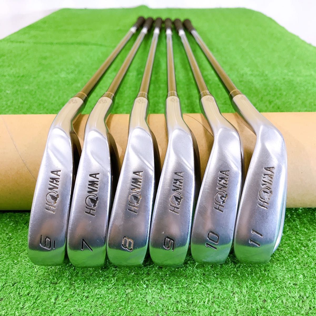 カ23★★最高級 BERES MG802 HONMA 6本アイアンセットRフレックス 星2S ゴールド GOLD 金 ホンマベレス