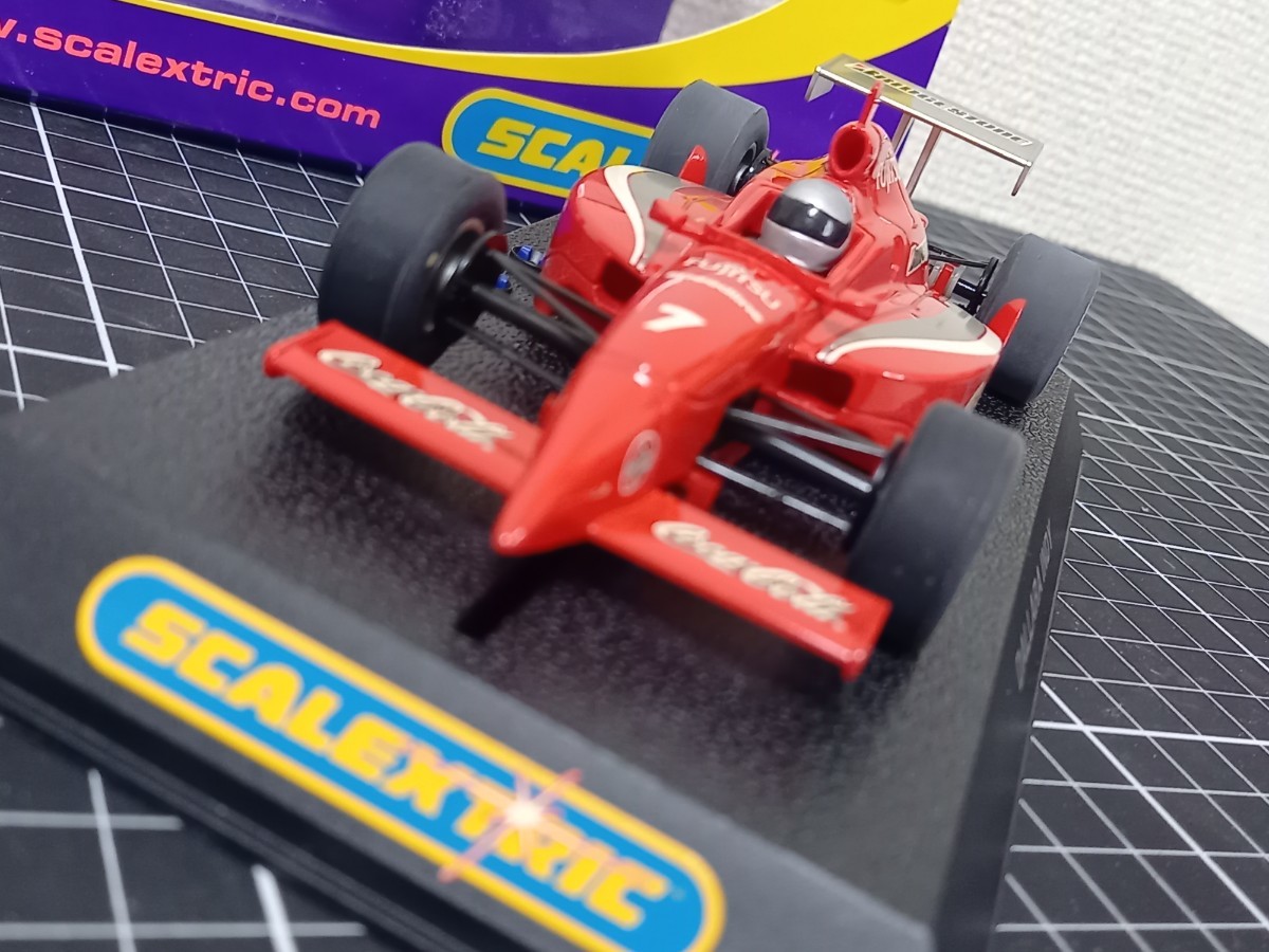 スロットカー 1/32 Scalextric C2515 DALLARA Coca-Cola No7 INDY CAR ダラーラ コカコーラ M.アンドレッティ スケーレックス_画像3