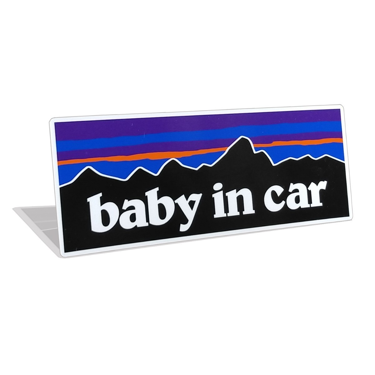 BABY IN CARマグネットステッカー パタゴニア ベイビーベビーインカーの画像1