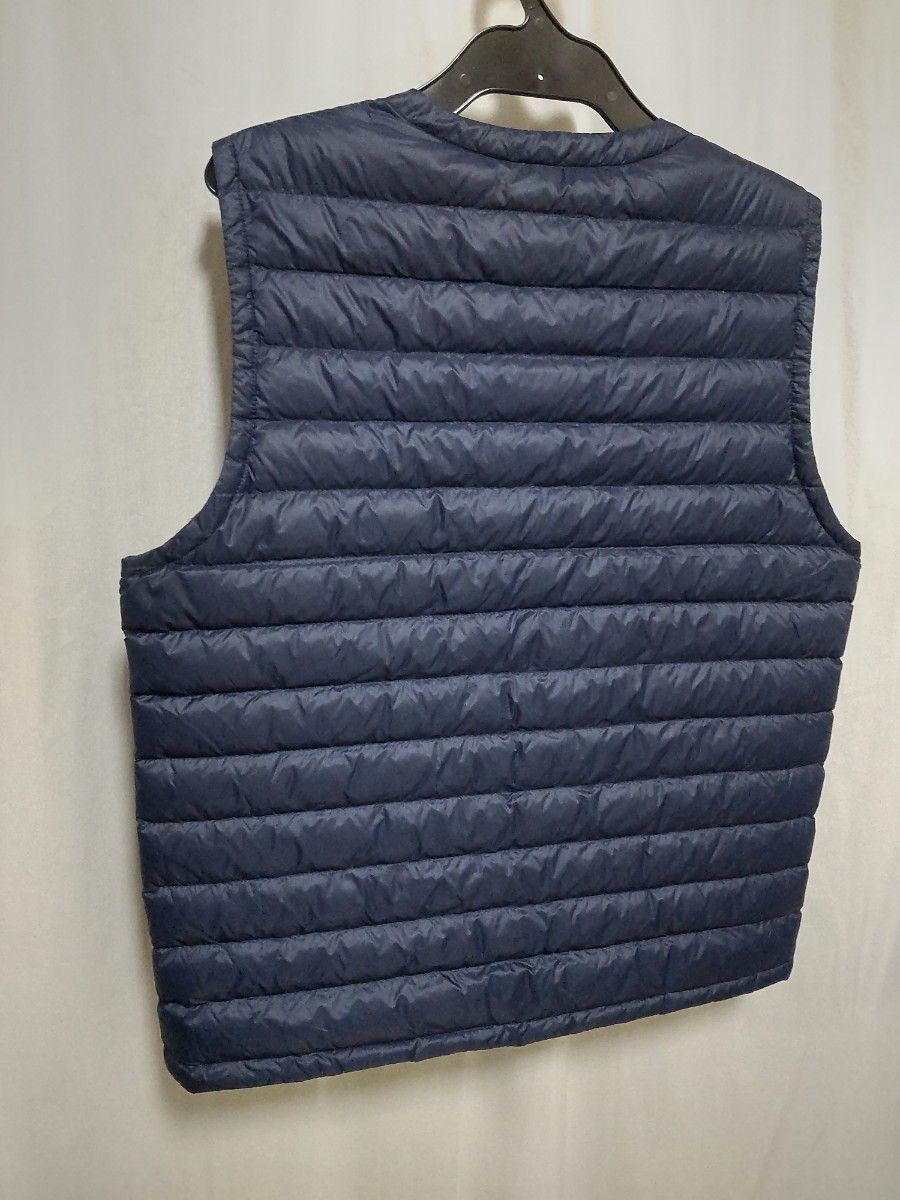 新品 ダウン90% 暖かいダウンベスト メンズLサイズ 紺 Robinson 新品 ダウン90% 暖かいダウンベスト メンズLサイズ 紺 Robinson