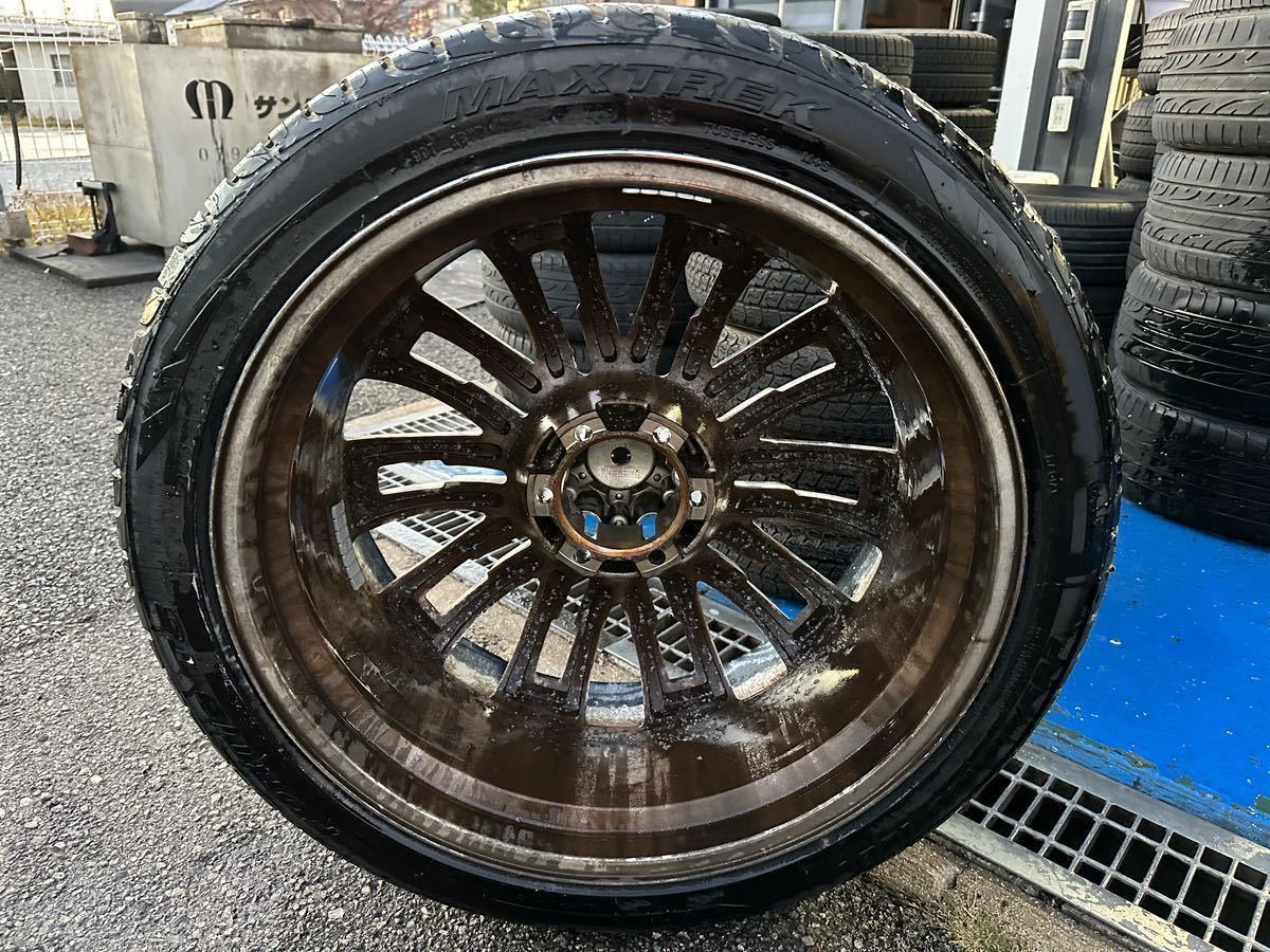 インキュバスメッキホイール サマータイヤ マックストレック 265/40R22 106V XL 4本セット トヨタ　ランクルなど※手渡しのみ_画像7