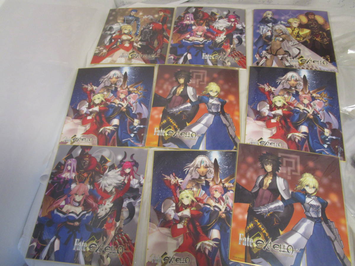 【わ９８９０】Fate/EXTELLA 複製色紙　９枚セット_画像1