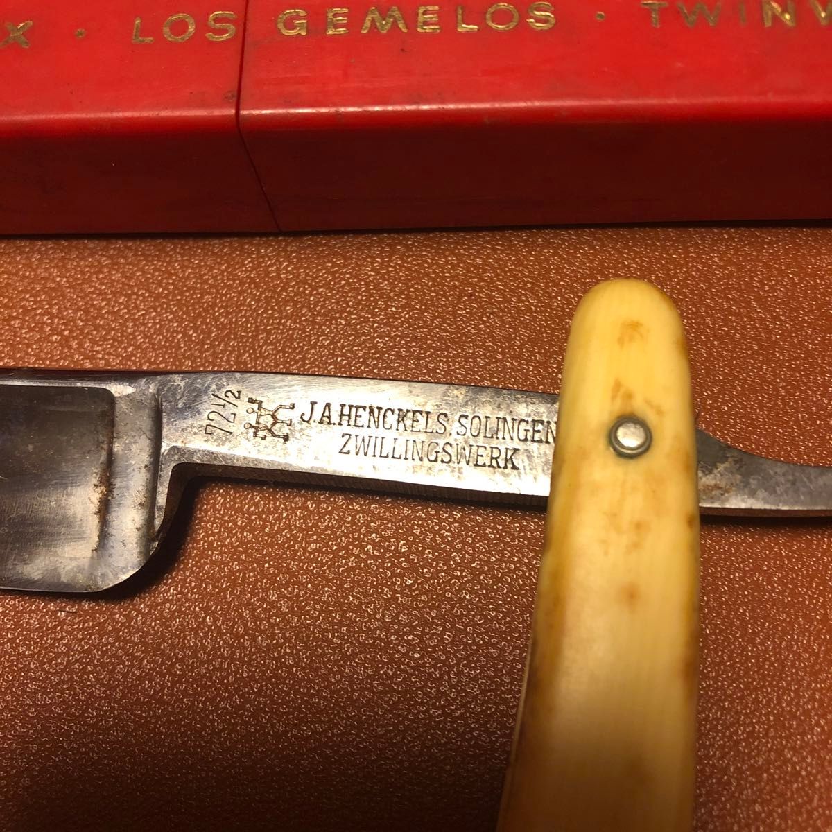 ゾーリンゲンレザー Solingen カミソリ 本レザー ジャンク ゾーリンゲンレザー Solingen カミソリ 本レザー ジャンク