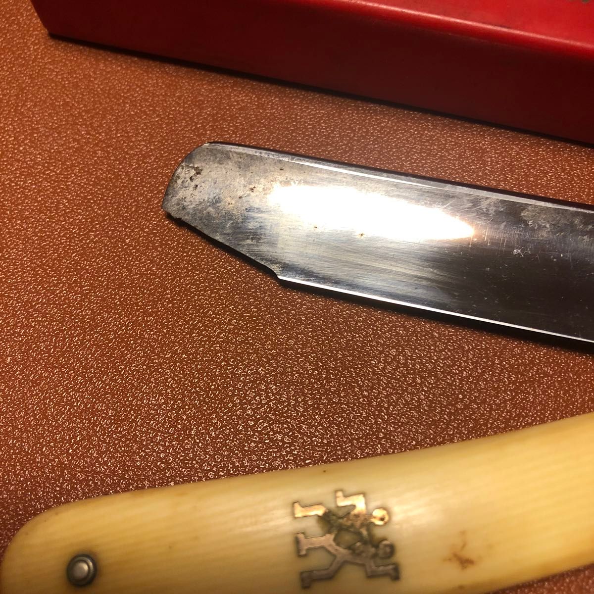 ゾーリンゲンレザー Solingen カミソリ 本レザー ジャンク ゾーリンゲンレザー Solingen カミソリ 本レザー ジャンク