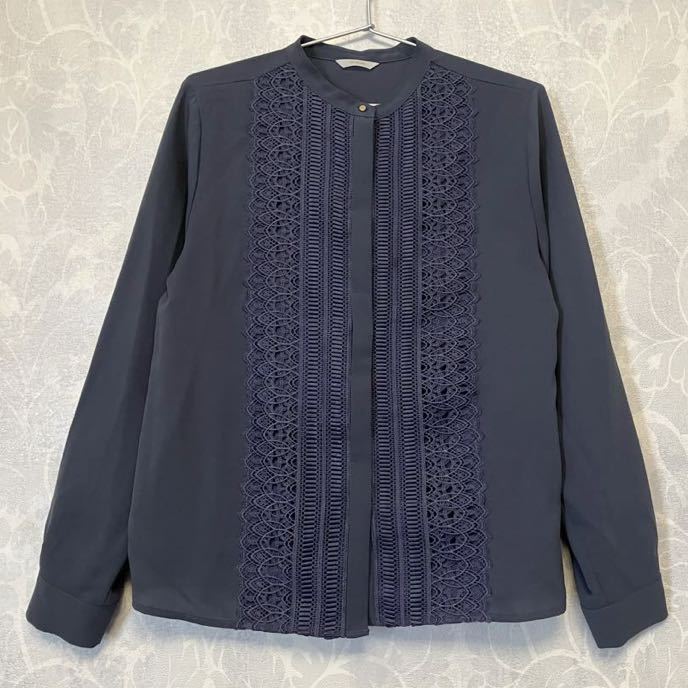  beautiful goods * Te chichi Te chichi front lace blouse navy free size * long sleeve navy blue office ceremony go in . type graduation ceremony oke- John 