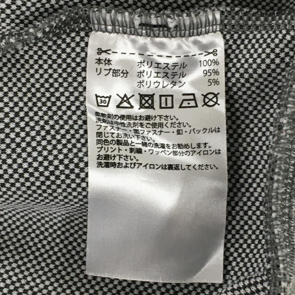 [ super-beauty goods ] Adidas unusual material jacket blouson navy ×. gray stretch lady's M Golf wear adidas