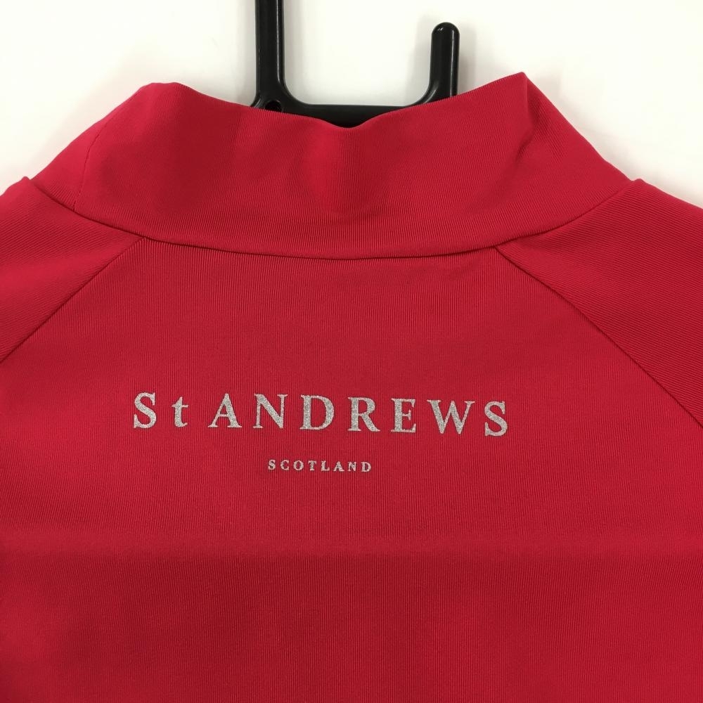 【超美品】セントアンドリュース インナーシャツ ピンク×シルバー フロントロゴ レディース L ゴルフウェア 2022年モデル St ANDREWS_画像4