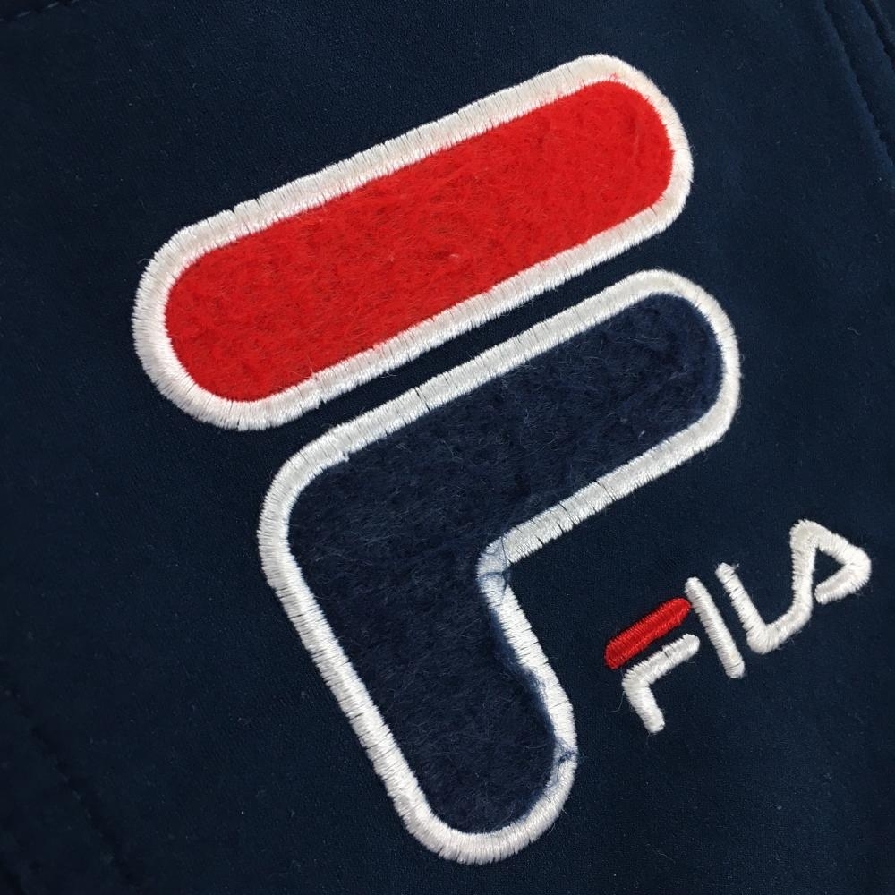 フィラゴルフ スカート ネイビー×レッド 裏起毛 レディース L ゴルフウェア FILA GOLF_画像7