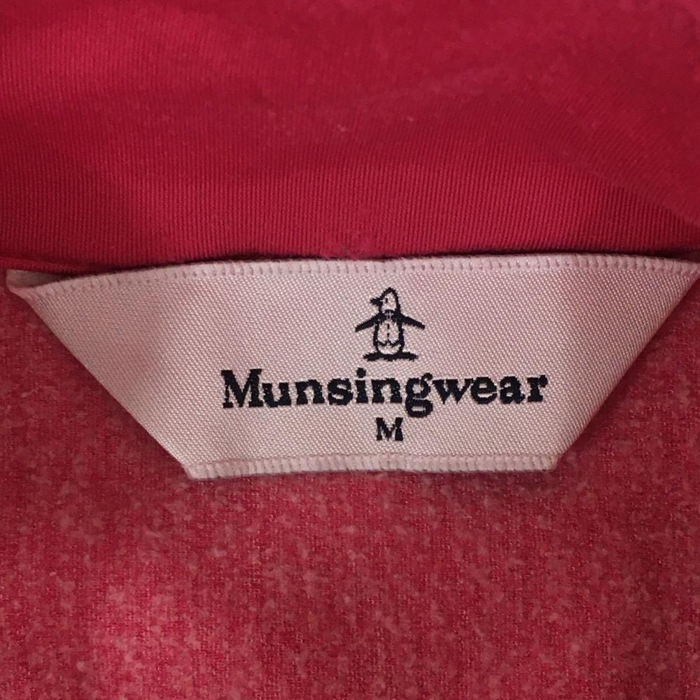 マンシングウェア 長袖ハイネックシャツ ピンク 裏起毛 ハーフジップ レディース M ゴルフウェア Munsingwear_画像4
