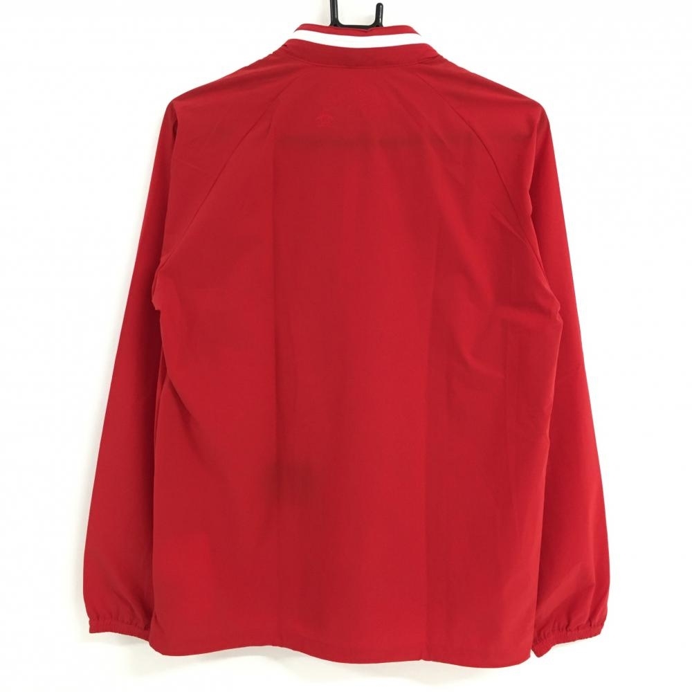 [ beautiful goods ] Munsingwear wear jacket blouson red × white Logo .... hood storage men's M Golf wear Munsingwear