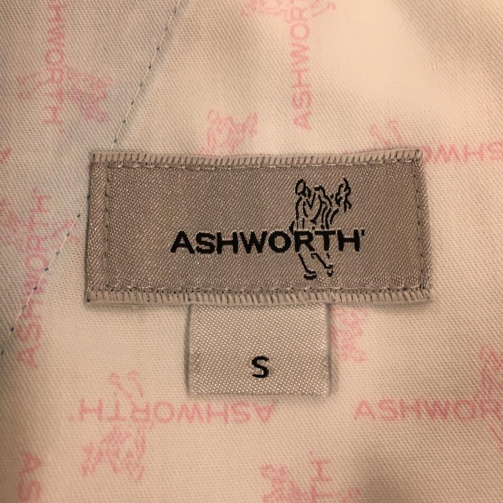 アシュワース カーゴショートパンツ ライトブルー×白 格子チェック ティ装着可 レディース S ゴルフウェア ASHWORTH_画像3