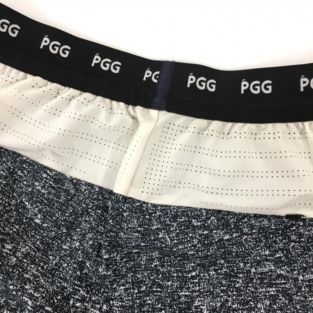 PGG パーリーゲイツ ストレッチパンツ 杢ネイビー×白 メッシュ TEXBRID メンズ 6(XL) ゴルフウェア PEARLY GATES