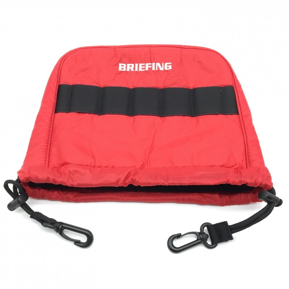 【超美品】ブリーフィング アイアンカバー レッド×黒 ヘッドカバーゴルフ BRIEFING