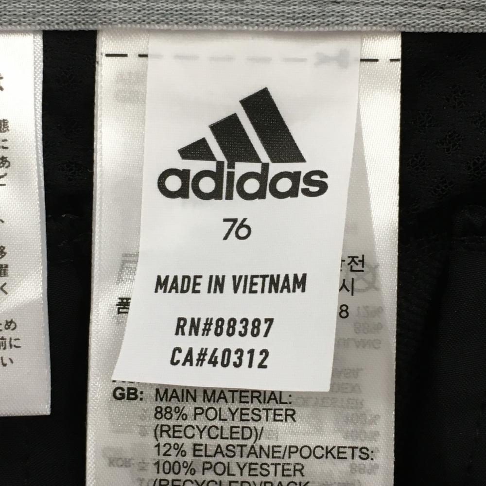 【新品】アディダス パンツ 黒×白 アンクル丈 EXストレッチ サイドライン メンズ 76 ゴルフウェア 2022年モデル adidas_画像6