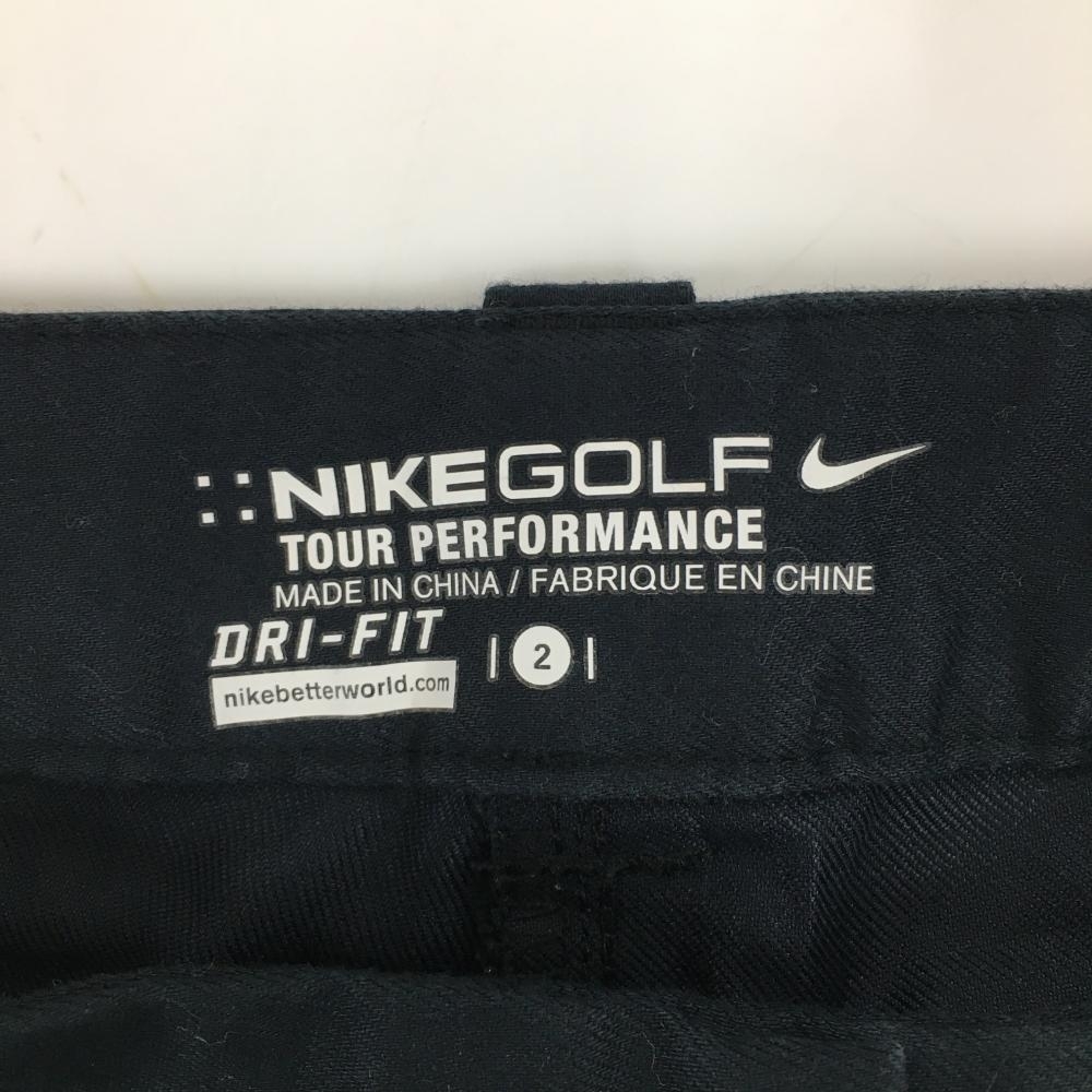 【美品】ナイキゴルフ パンツ ダークネイビー DRI-FIT 無地 レディース 2 ゴルフウェア NIKEの画像4